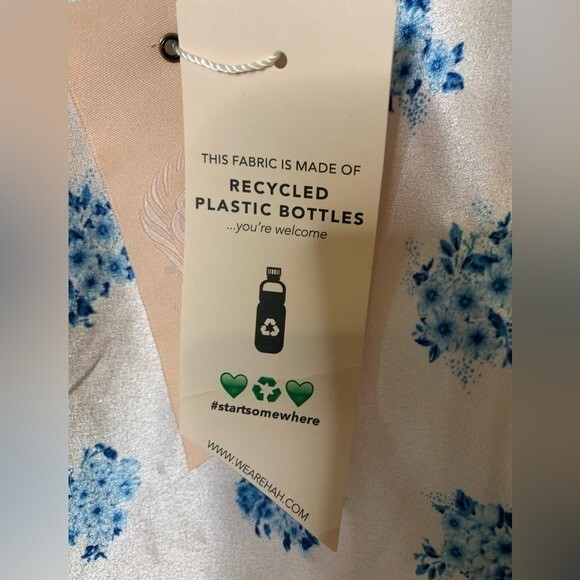 NWT WE ARE HAH (HOT AS HELL) Let It Slip Ditsy Floral French Blue. Size Small - Picture 7 of 10